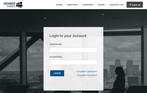 MemberCheck :: Login.